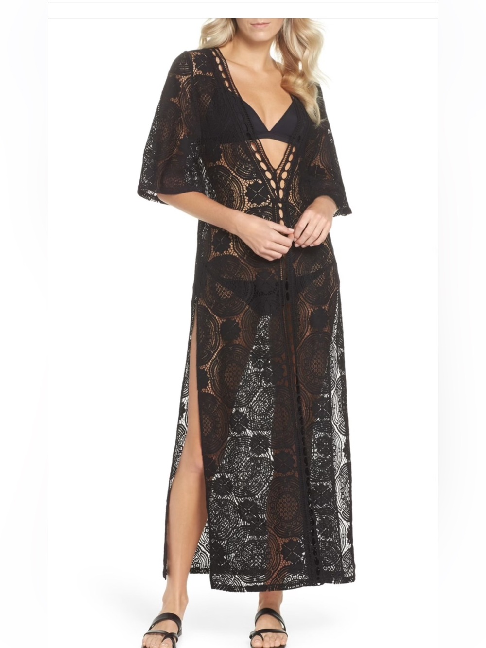 Like New Chelsea28 Lace Cover-up maxi dress EUC